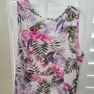 Tropical Print Croft and Barrow "The Classic Tank" 1x